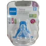 MAM Tétine Débit 2 Silicone 2+ mois